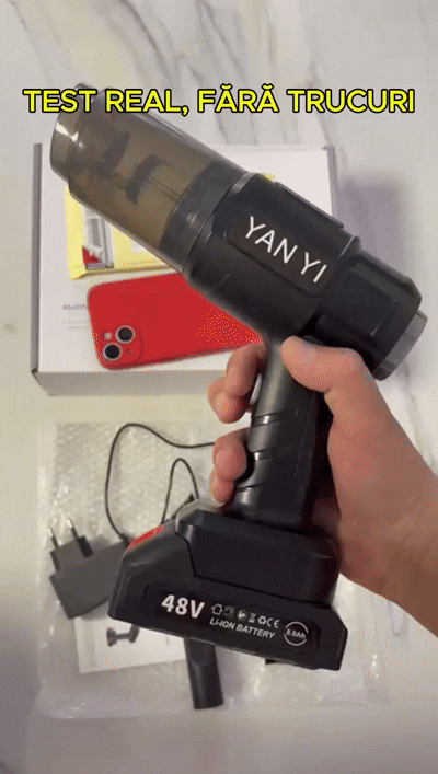 Aspirator auto & casă fără fir – curățenie rapidă oriunde