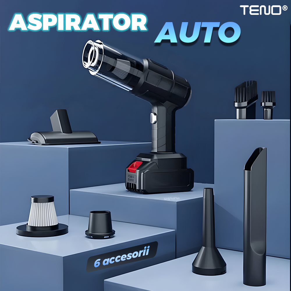 Aspirator auto & casă fără fir – curățenie rapidă oriunde