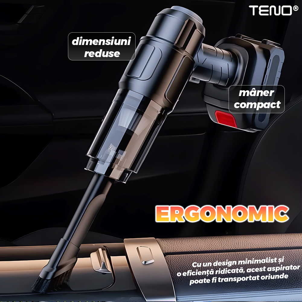 Aspirator auto & casă fără fir – curățenie rapidă oriunde